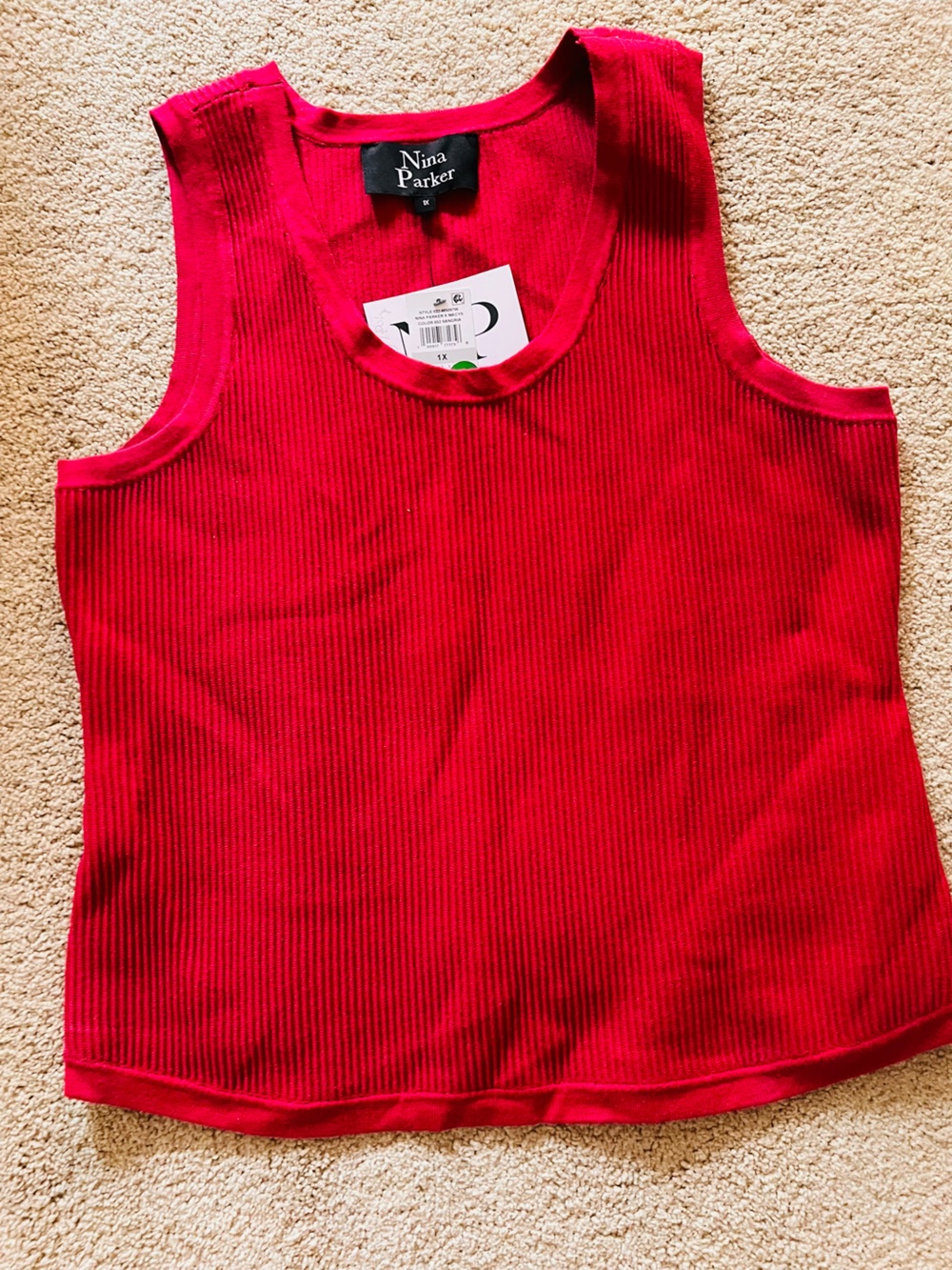 Women’s dark pink Ribbed Tank Top
